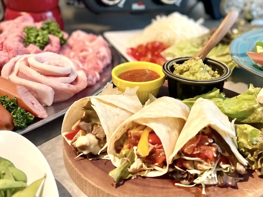 渋谷ガーデンパティオ お手軽手ぶらBBQ×タコスコース