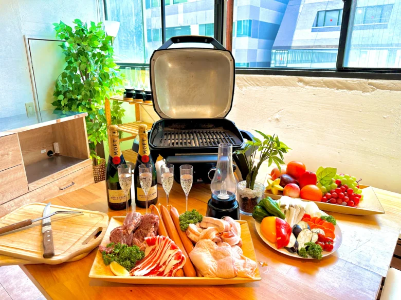 渋谷ガーデンパティオ BBQ風景