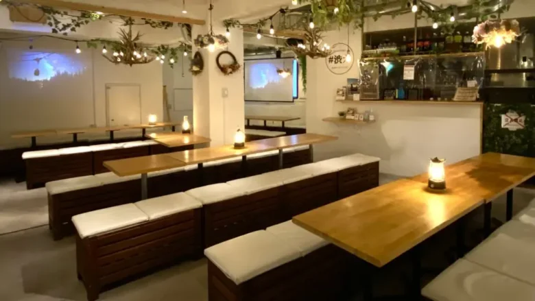 渋谷の貸切で歓迎会/送別会をするなら『渋谷ガーデンパティオ』当店は飲み放題付きのコースですので歓迎会や送別会などの大人数での貸切には最適です！貸切にすると音響機器やマイク・プロジェクターなどが【無料】でご利用いただけます！
