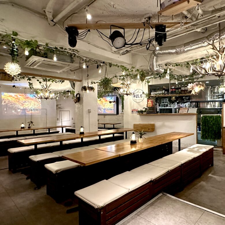 渋谷×貸切×追いコン　渋谷ガーデンパティオ夜内観２