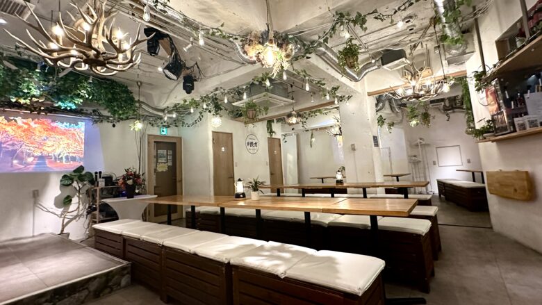 渋谷×貸切パーティー×BBQ×100人「渋谷ガーデンパティオ」夜内観１