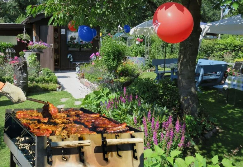BBQパーティーの様子