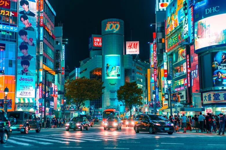 渋谷駅周辺の街並み